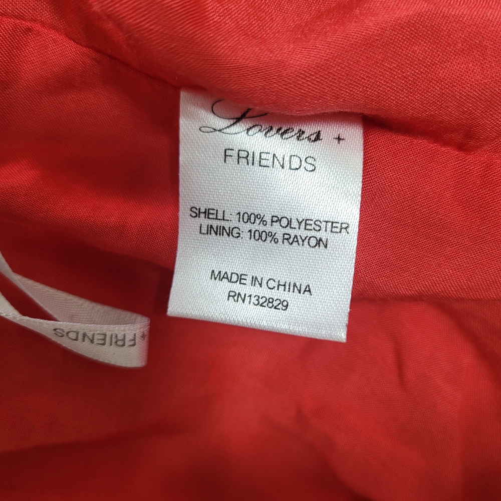Revolve Lovers + Friends Brooke Cherry Red Ruched Slit Midi Skirt Small - Picture 9 of 10
